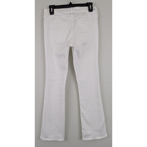 Abercrombie sz 27/4s Harper Low Rise Skinny Boot Jeans white stretchy 3169 - Picture 4 of 6